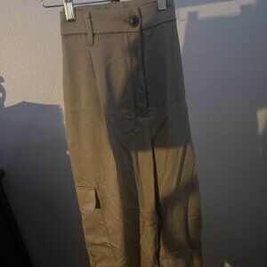 Old Navy XL Taylor Straight Trousers Extra High Rise Beige